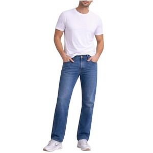 Levis Men's 559 Blue Medium Wash Denim Relaxed Straight Jeans Size 34x34